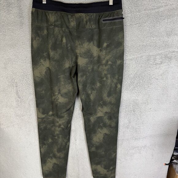 Under Armour Pants Mens L Green Tapered Leg Running Active Gym Stretch - Picture 7 of 11